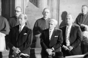 Freiburg: Münster, Ehrengäste bei der Inthronisation