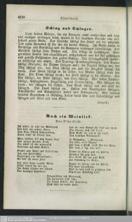 Schlag und Schlagen