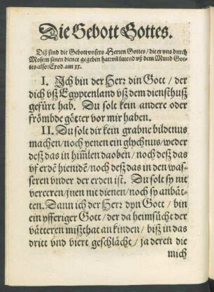 Die Gebott Gottes