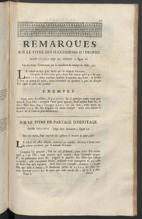 Remarques