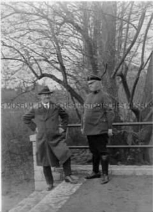 Georg Körbes mit seinem Schwager Richard Müller