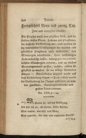 Fortgesetztes Neun und zwanzigstes Cap. Zwei und vierzigstes Orakel