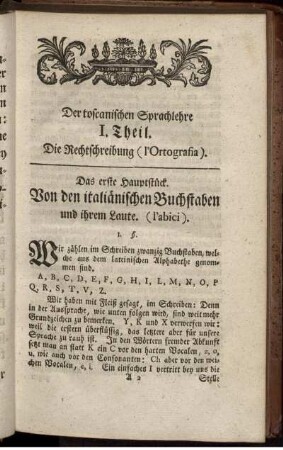 I. Theil. Die Rechtschreibung.