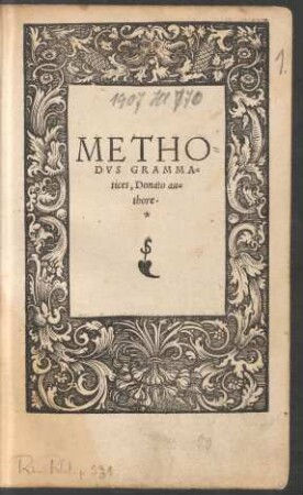 METHO=||DVS GRAMMA=||tices, Donato au=||thore.||