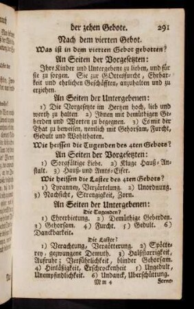 291-304, Nach dem vierten Gebot