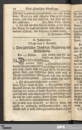 II. Insonderheit.