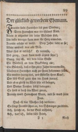 Der glücklich gewordene Ehemann