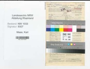 Entnazifizierung Karl Maas , geb. 23.11.1915 (Polizeibeamter)