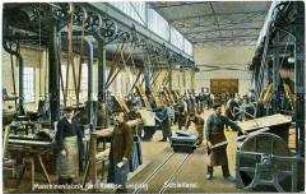 Schleiferei der Leipziger Maschinenfabrik Karl Krause
