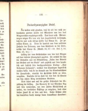 Dreiundzwanzigster Brief.