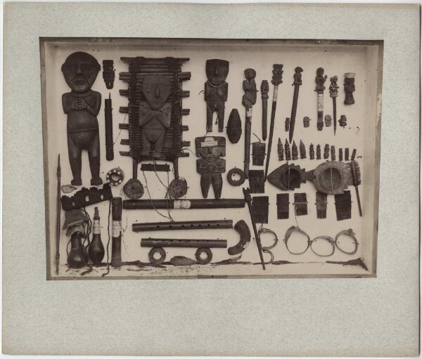 Flutes, wooden figures, etc. from the Macedo Collection