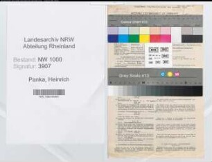 Entnazifizierung Heinrich Panka, geb. 23.03.1903 (Bankbeamter)