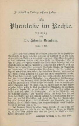 In demselben Verlage erschien: ...