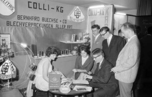 Scheinfirmenmesse des DAG-Landesverbands Baden-Württemberg als Auftakt zum 7. Gewerkschaftstag der Deutschen Angestelltengewerkschaft vom 19. bis 23. September 1960 in Karlsruhe.