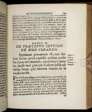 Caput IV. De Præcepto Septimo De Non - Furando.