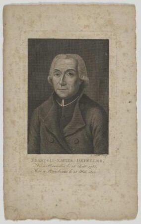 Bildnis des François Xavier de Feller