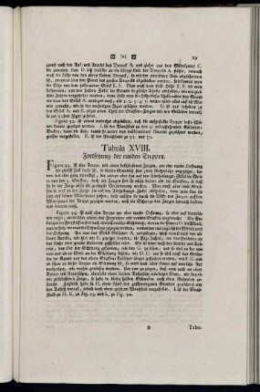 Tabula XVIII. Fortsetzung der runden Treppen.