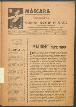 "Matinee" suprimido