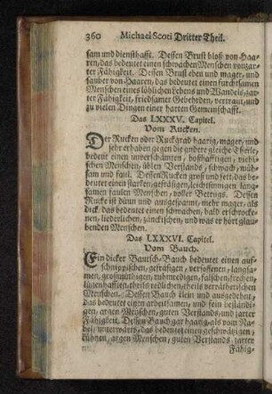 Das LXXXV. Capitel. Vom Rucken.