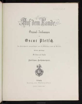 Auf dem Lande : Original-Zeichnungen