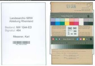 Entnazifizierung Karl Messner , geb. 29.10.1901 (Lehrer)