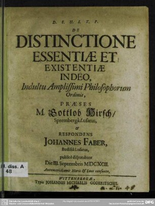 De distinctione essentiae et existentiae in Deo