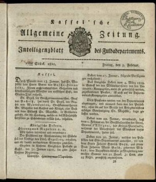 17tes Stueck, Freitag, den 9. Februar 1810