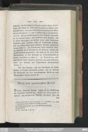 Drey und zwanzigster Brief.