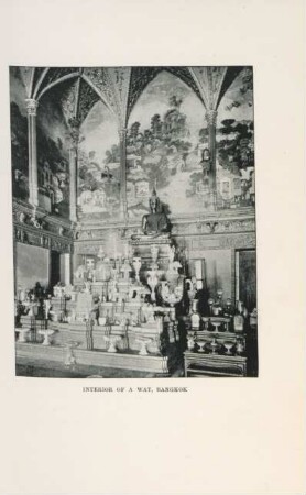 Interior of a wat, Bangkok