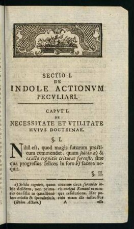 1-7, Caput I. De necessitate et utilitate huius doctrinae