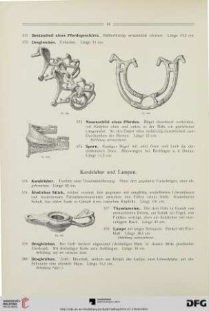 Kandelaber und Lampen (Nr. 575-587)