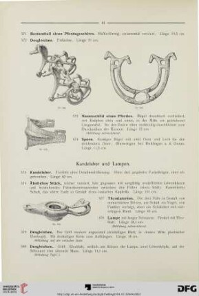 Kandelaber und Lampen (Nr. 575-587)