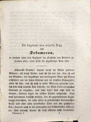 Boccaccio's Dekameron, 2