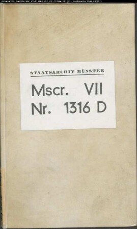 Heberegister der Abtei Herford