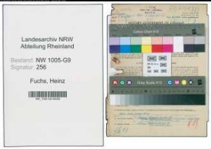 Entnazifizierung Heinz Fuchs , geb. 17.11.1909 (Bauingenieur)