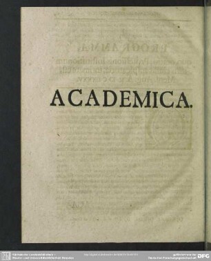 Academica