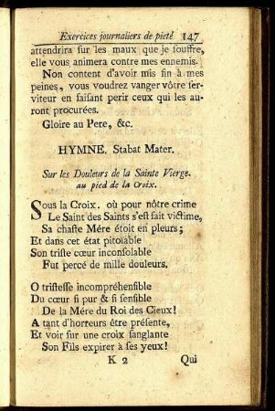 Hymne. Stabat Mater. - Prieres Avant la Sainte Communion.