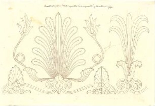 Klenze, Leo von; Athen (Griechenland); Akropolis, Ornamente und Verzierungen - Ornament (Detail)
