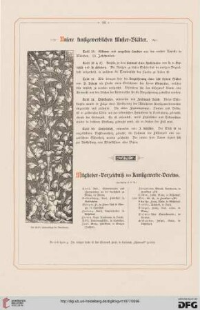Mitglieder-Verzeichnis des Kunstgewerbe-Vereins