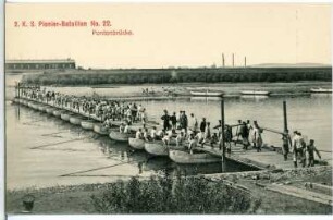 Riesa. 2. K.S. Pionier-Bat. No. 22 - Pontonbrücke