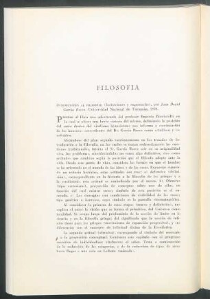 Filosofía