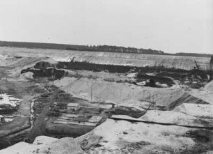 Tagebau Kraft I bei Thräna, alt u. neuer : Tagebau Kraft I bei Thräna (Tagebau Vereinigtes Schleenhain)