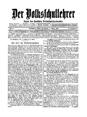 Der Fall des Reichsschulgesetzes
