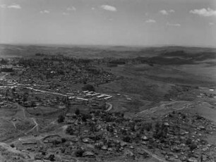Blick auf Gondar : Blick auf die Stadt Gondar von einer Anhöhe aus