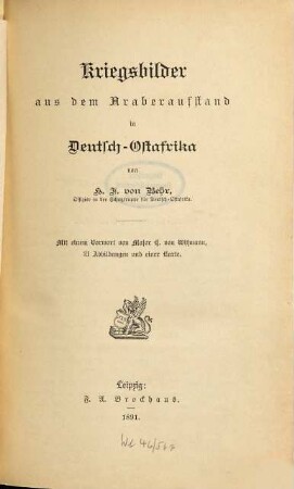 Kriegsbilder aus dem Araberaufstand in Deutsch-Ostafrika