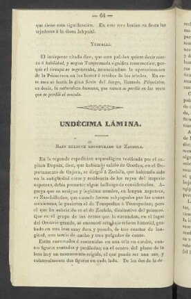 Undécima Lámina