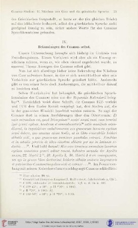 IV. Bekundungen des Cusanus selbst