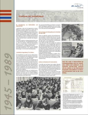 Studium im Sozialismus