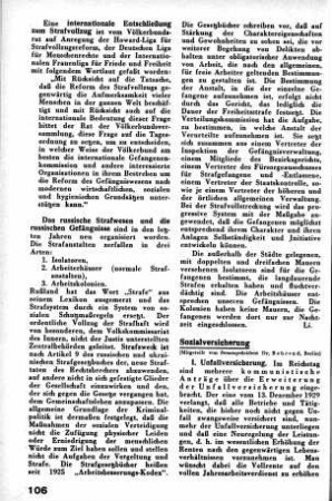 Internationale Entschließung zum Strafvollzug [Strafgefangenen- und Entlassenenfürsorge]