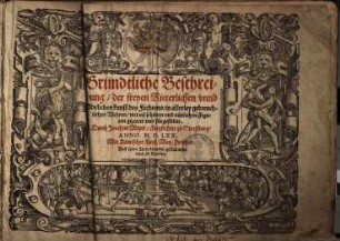 Gründtliche Beschreibung, der freyen Ritterlichen unnd Adelichen Kunst des Fechtens : in allerley gebreuchlichen Wehren, mit viel schönen und nützlichen Figuren gezieret & fürgestellet
